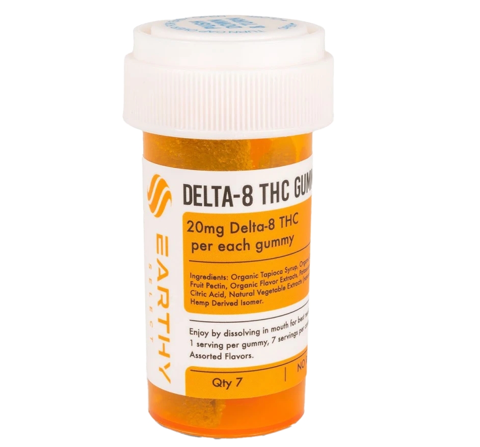 10009 main earthy d8 gummy jar 20mg