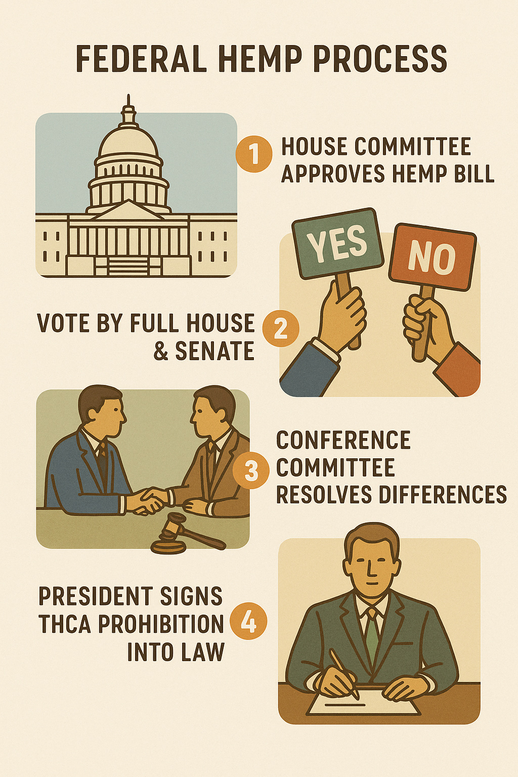 chatgpt-image-jun-7-2025-06_37_30-pm infographic describing the process of the Farm Bill.