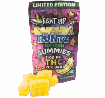 Shop By Effect 21 Turnt up Delta 9 Gummies Banana Runtz Main min